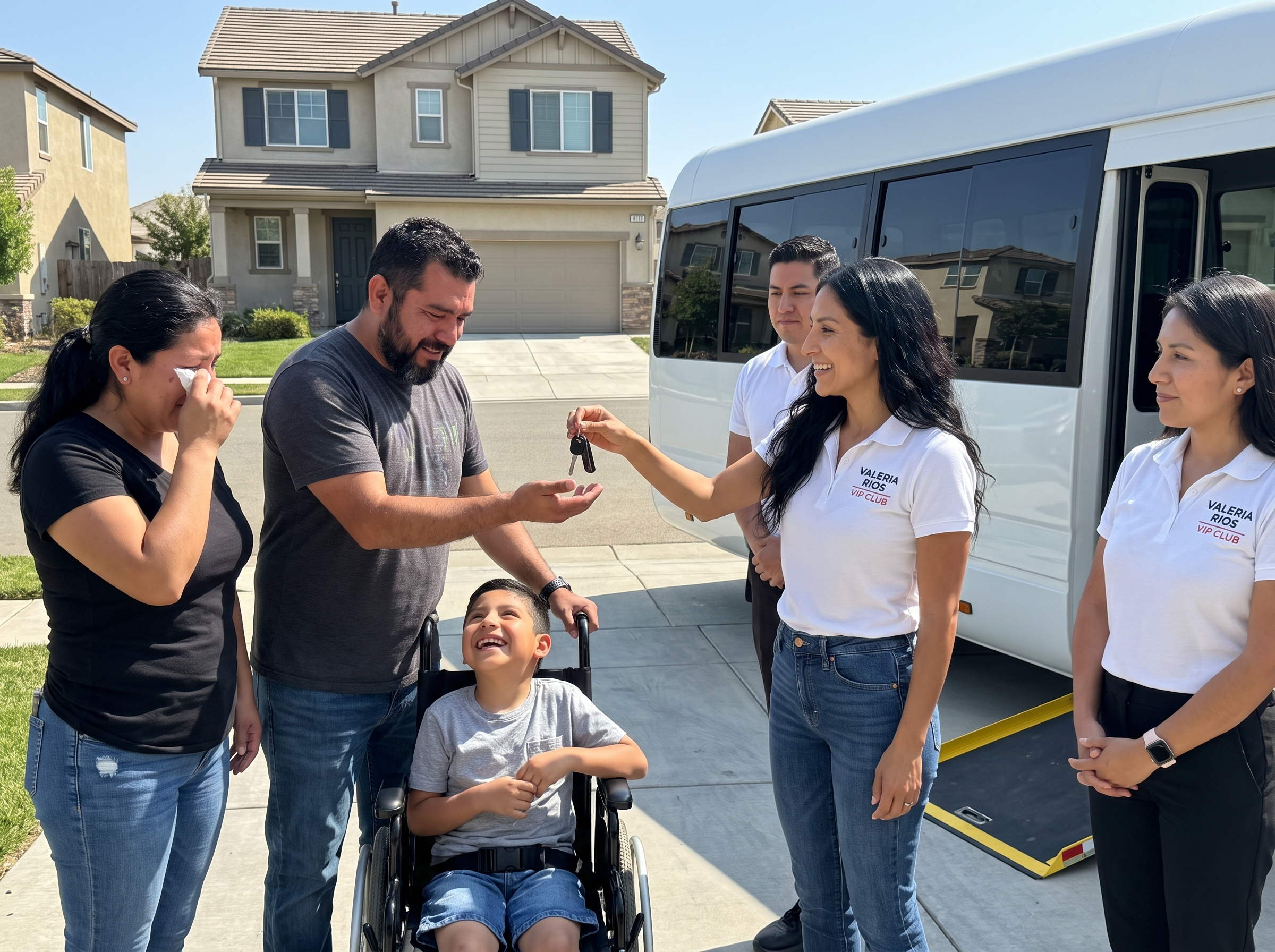 Un minibús para una familia con un hijo con discapacidad